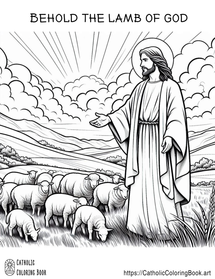 Jesus Coloring Page